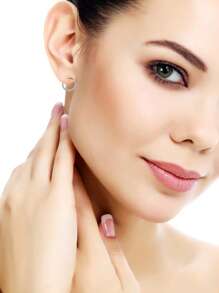 1 pièce G23 Titane Zircone cubique 16G Cartilage Nez Clou Perçage Boucle d'oreille en Spirale Pour Femmes