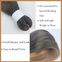 26 Zoll, 6 Packungen, boho Flechthaare locken, zum Flechten von boho Zöpfen, bohemische Flechthaare