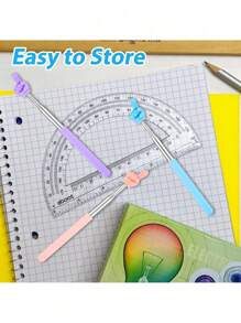 1pc Retractable Pointer For Classroom Telescopic Teachers Pointer Extendable Hand Pointer Finger Pointer Stick Mini Retractable Classroom Pointer For School Kindergarten, White/Blue/Pink, Perfect For Christmas Gifts