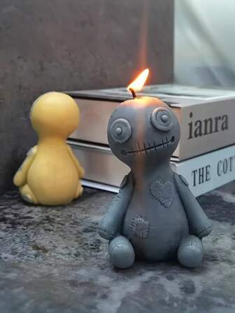 1pc 3D Skull Silicone Mold For Halloween Candles/Plaster Resin DIY + Horror Themed Decoration/Party + Stereoscopic Curse Atmosphere Effect