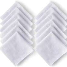 3/6pcs Men's Handkerchiefs, Soft & Comfortable White Handkerchiefs, DIY Design Paint Tie-Dye Print White Handkerchiefs, Pocket Squares, Sweat Towel Handkerchiefs, Perfect For Parties, Events And Gifts