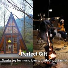 Portable Outdoor Solo Stove Fire Pit Brazier, Personalize Wood Burning Smokeless Fireplace Stainless Steel Guitar Style Firepit With Carry Bag For Camping Party Patio Yard Garden Picnic Bonfire