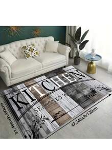 1pc Modern Minimalist Style Decorative Carpet, Bedside Rug, Bedroom Rug, Study Rug, Living Room Rug, Home Decor Rug, Printed Rug, Window Sill Rug, Suitable For Home Decor, Fluffy Rug, Rug, Bedroom Decor, Home Decor, Room Decor, Small Rug, Blanket, Outdoor Mat, Garden Mat, Living Room Rug