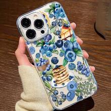 Blueberry Dessert Bread Pattern Compatible With IPhone 17air 16 15 Pro Max Phone Case IPhone 16 15 14 Plus New 13/12 Pro Max Transparent Case.Transparent Phone Case For Galaxy S21/S22/23/S24 Fe S24 Plus/S25Ultra Galaxy A12 A13 A14 A15 A16 A22 A24 A25 A33 A34 A35 A52 A53 A51 A54 A72 A73 5g Case - 無色 - 查看 3