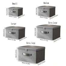 1 Piece Of Cationic Soft Cover Clothing Storage Box Household Fabric Large Capacity Wardrobe Quilt Storage Basket Baina Box Layered Storage Box, Suitable For Storing Down Jackets, Out-Of-Season Clothes, Bedding, Etc.