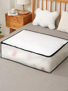 1/2/3pcs Quilt Storage Bag Translucent Visible Clothes Quilt Storage Box PEVA Dustproof And Moisture-Proof Moving Packing Bag