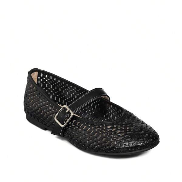 1 Paar elegante Rhombus Muster Flache mit Cut Out TPU-Basis, vielseitig einsetzbar für Urlaub, Feier, Büro, Zuhause & Outdoor, Frühling/Sommer