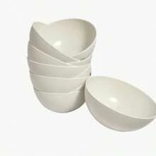 Kit 10 Units Plastic Bowls 370ml - trắng - Xem 2