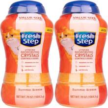 Fresh Step Cat Litter Crystals In Fresh Scent Cat Litter Box Deodorizer Combats Cat Odors And Neutralizes Smells To Keep Your Home Clean, 15 Ounces (Pack Of 3) - 70 Ounce (Pack Of 1) - View 1