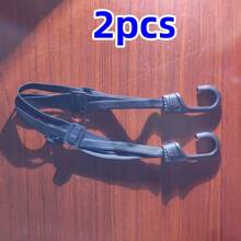 2-7 peças/Universal Correia de Bagagem para Motocicleta de 60cm, Corda Elástica Retrátil de Alta Resistência com Fivela Protetora para Capacete e Equipamentos de Moto