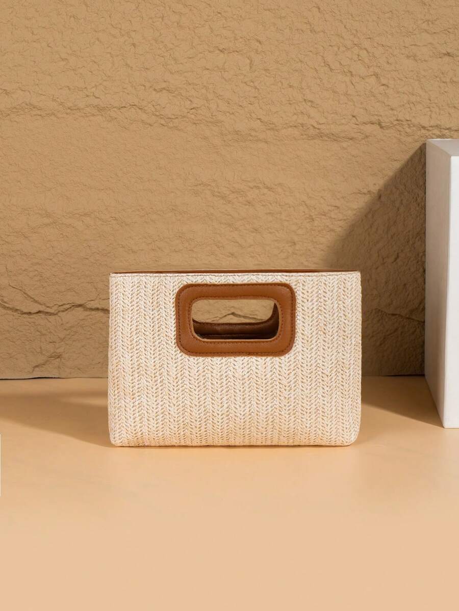 Neue europäische und amerikanische Art gewebte Taschen, Resort-Strohsäcke, Reisetaschen, Mode-Tragbare Aufbewahrungstaschen, Strandtaschen, Strohtragetaschen, Mini-Strohtragetaschen, Stroh-Clutch-Taschen, Stroh-Dinner-Tragetaschen, Sommer-Essentials, am besten passend, perfekt für Frauen, Mädchen, Studenten, Reisen, Urlaub, Strand, Festival, Party, Geschenkidee.