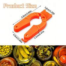 SUNTY 4-Piece Multifunctional Bottle Opener, Plastic Water Bottle, Screw Cap, Pull Ring Soup Can, Suitable For People With Weak Hand Strength, Elderly, Elderly, Rheumatoid Arthritis Patients, Bottle Cap Gripper, Ergonomic Lid Seal Remover - Orange 4-pack - View 3
