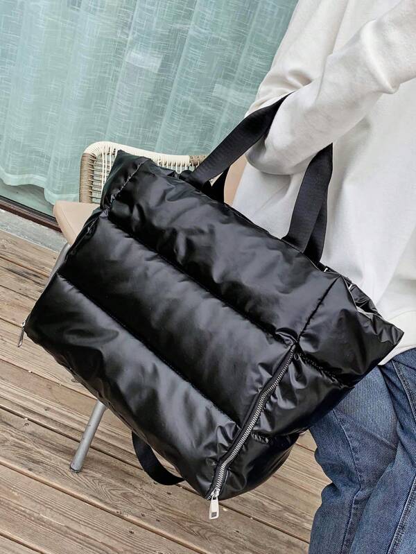 Bolso deportivo de gran capacidad de tela perlada de unicolor con separación de seco y húmedo, bolso de viaje/equipaje, bolso de almacenamiento, plegable y liviano, expandible, maleta de mano, bolso de fin de semana, bolso de hospital, elegante y simple, de vuelta a la escuela, para viaje, gimnasio, campamento, crucero, senderismo, verano