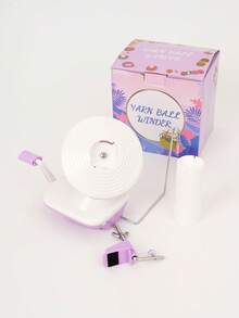 纱线卷绕器，纱线球卷绕器，易于安装的高效纱线饼卷绕器，可制作整洁的 3.5 盎司纱线饼，噪音更低，用于钩编和针织爱好者的钩编纱线卷绕器 - 彩色 - 查看 7