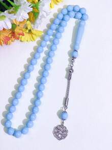 1 pieza Conjunto de 45 cuentas de oración de 10mm Tasbih pulsera, para el culto diario
