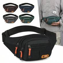 Oxford Waterproof Mobile Waist Bag For Men Multifunctional Large Capacity Fanny Pack Wear-Resistant