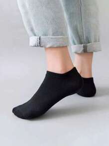 10 pares de calcetines de tobillo de color liso unisex, casuales, transpirables y cómodos para uso diario, apropiados para todas las estaciones