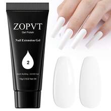 15克 ZOPVT 美甲延长胶，颜色有透明、白色、粉色、裸色、蓝色、绿色，易于使用的美甲沙龙设计用品 - 彩色 - 查看 20