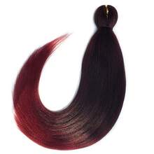 Ombre Pre Stretched Braiding Hair 30 Inch 8 Packs Synthetic Crochet Braids Hot Water Setting Professional Soft Texture Synthetic Hair Extensions 30 Inch 1B 27 - 1B/Bug(自然漸層勃根地紅) - 查看 6