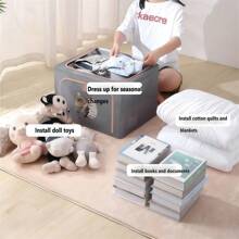 1 pièce de grande capacité Bacs de rangement pliables avec fenêtre transparente, boîtes de rangement rectangulaires, cadre en acier galvanisé pliable et imperméable. Organisateurs polyvalents pour armoire avec fermeture à rabat. Rangement sous le lit. Boîtes de rangement en tissu de qualité supérieure pour vêtements et livres. Solutions idéales pour le déménagement et l'emballage. Chambre à coucher, organisateur, rangement à la maison. T-shirt blanc femme, pantalon noir femme, vêtements d'hiver pour dames, robe