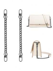 2 Pcs Women Purse Strap Extender Chain For Handbags - Exquisite Replacement Chain Strap - Multicolor - View 16