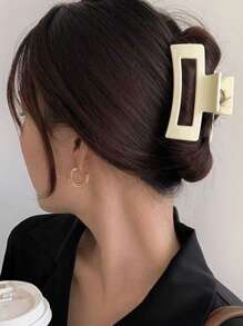 4 Pezzi Fermagli per Capelli da Donna - Fermagli Quadrati Grandi, Presa Antiscivolo per Capelli Spessi/Sottili, 4 Colori Solidi, Accessori per Capelli Estivi Semplici e Versatili Fermagli per Capelli, Pinze per Capelli, Fermagli per Capelli, molletta per Capelli, molletta a Cravatta per Capelli, Adatti per Vacanze e Outfit Invernali da Donna