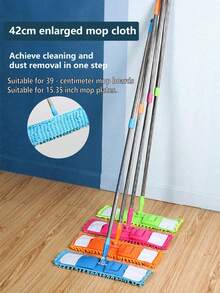 4个不同颜色的替换拖把头，包含拖把头和可折叠水桶，适用于客厅、卧室、浴室、厨房和卫生间。它们具有强效吸水和除尘能力，快干，抑制细菌滋生，并且易于组装、拆卸和清洗。 - 彩色 - 查看 12