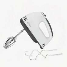 STARLEY-Kiwi 200-W-Handmixer – Elektrischer Mixer mit 7 Geschwindigkeiten, verchromten Rührbesen und Knethaken, Aufsätzen aus Edelstahl, ideal zum Schlagen von Eiern, Mischen von Speisen und zum Backen von hausgemachten Speisen - EU C-Typ Stecker (220-240V) - Übersicht 1