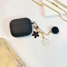 1 件黑白小花挂链耳机盒适用于 耳机，1/2 耳机保护套，无线耳机保护套，男友/女友礼物 - 黑白小花掛鏈 - 查看 7
