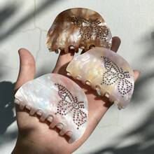 1 Stück Schmetterling Strass Haarspange aus Azetat für Frauen, kleine süße Haarklammern für den täglichen Gebrauch, Party Haaraccessoires, Weihnachtsgeschenke, am Strand