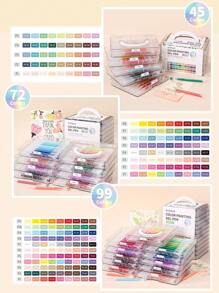 Languo 168-Piece Colored Pens Set With 162 Vibrant Colors & Premium Organizer Case - 0.6mm Fine Tip Art Markers For Journaling, Bullet Writing, Scrapbooking, School, Office