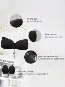 1 Pc Or 4 Pcs Sticky Bra, Backless Strapless Bra Push Up, Adhesive Invisible Lift Up Bras