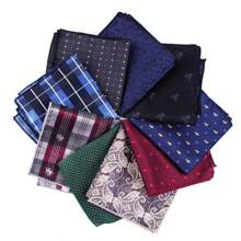 1pc Men's Jacquard Pocket Square, Fashion Patterned Handkerchief, Soft Fabric Suit Decoration, Groom Wedding Pocket Handkerchief, Groomsmen Pocket Square