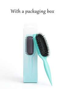 卷发造型梳 - 防毛躁，顺滑造型梳，适用于卷发、波浪发和螺旋发，梳齿柔软，具有头皮按摩功能，轻巧便携，干湿两用，可吹干，增加蓬松度，打造清晰卷度，适合居家、旅行、沙龙和日常使用。