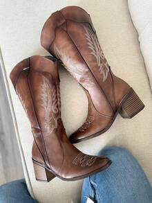 botas vaqueras  Bohemio - Camel - Ver 3