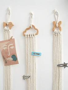 Cartoon Tier Seil Haarschmuck Aufbewahrungsregale für mühelose Organisation, stilvolle wandmontierte Haarspangen Halter, vielseitige Haargummi- und Stirnband-Organizer perfekt für Kinderzimmer, verspieltes Dekor und kreative Aufbewahrungslösungen, um Ihren Raum aufgeräumt und ordentlich zu halten.