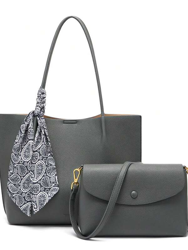 2025 New Design Summer Versatile Tote Bag, Casual One Shoulder Office Commute Large Capacity Underarm Handbag For Women