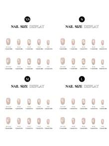 10pcs Summer Sweet Sparkling Diamond Glass Bead Cat's Eye Handmade Acrylic Press On Nails, Simple Cute Short Oval Fake Nails, Full Coverage French Tip Nails With Jelly Glue And Nail File, DIY Nail Art Supplies