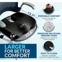 Product Quantity Guarantee ComfiLife Premium Gel & Foam Cushion – Doctor Recommended Office Chair Cushion, Car Cushion – Chair Cushions Back & Sciatica Pain Relief – Cushions Office & Desk (Black) VUWJ - 木炭 - 查看 6