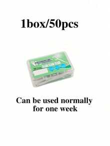 400-50 Palillos dentales con hilo dental, hilo dental portátil para viajes, hilo dental ultra fino arqueado para limpieza dental, esenciales de viaje, adecuado para restaurantes, cocinas, salas de estar, de vuelta a la escuela