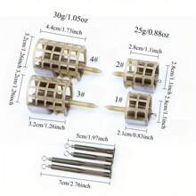 2pcs Portable Feeders Cage Lightweight Fishing Feeder Cage