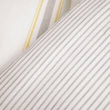 Farmhouse Stripe Reversible Cotton Duvet Cover Set, 2 Piece Set, Twin XL, Navy - Twin Bedding Set - Dorm Decor - Striped Duvet Cover For Kids Or Teens - Farmhouse Bedroom Decor - 黃色和灰色 - 查看 4