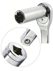 11pcs 1/4" Extended Hex Socket Set, Quick Ratchet Wrench, Electric Socket, Auto Repair Tools