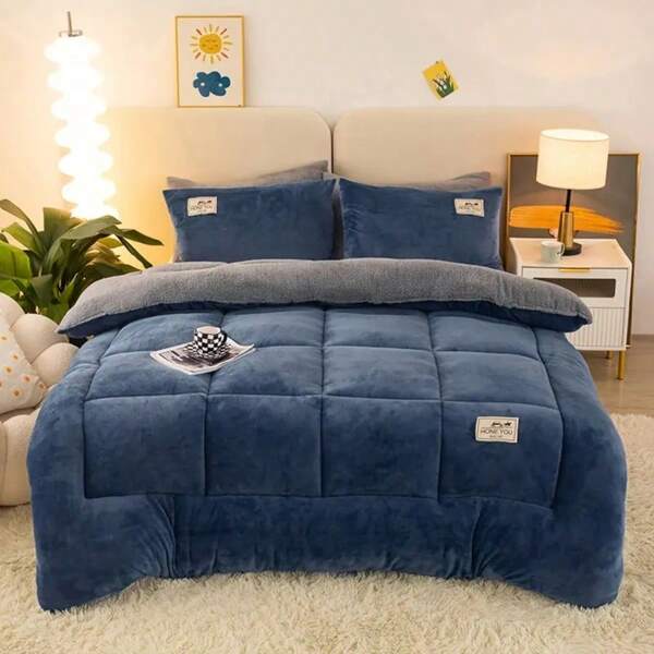 Edredón grueso y suave, cómodo para dormitorio, habitación de invitados, dormitorio, hotel
