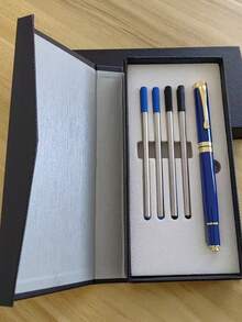 [Customization] Offer 1pc High Quality Customized Ballpoint Pen, With 1pc Gift Box Pocket Clip - Smooth Writing, Refillable Midi, Elegant Gift Box, 5pcs Extra Refills, Personalized Business Gift - Unique, Thoughtful For Colleagues, Friends, Family, Christmas, Father's Day, Thanksgiving, Back To School, For For University, High School Senior High School Students, College Students, University Students, Freshman, Sophomore, Underclassmen, Season Picks, Office & School Supplies, Customized Ballpoint Pens,Office Decor - Multicolor - View 80