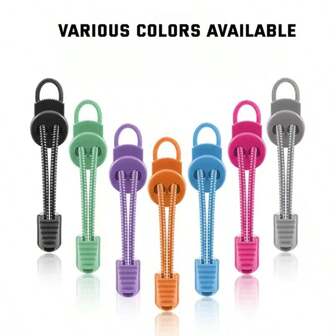 JUPHAIR No-Tie Elastic Shoelaces With Lock Buckle - 1 Pair, Lightweight & Durable For Sneakers, Perfect For Youngsters & Adults