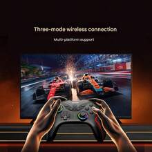 Lenovo S01 无线游戏控制器 - 3D 霍尔双摇杆 | 六轴运动感应 | 5 级振动强度调节 | 人体工学握把 | 跨平台兼容 | 30ms 超低延迟 | 黑曜石黑 - 曜石黑 - 查看 5