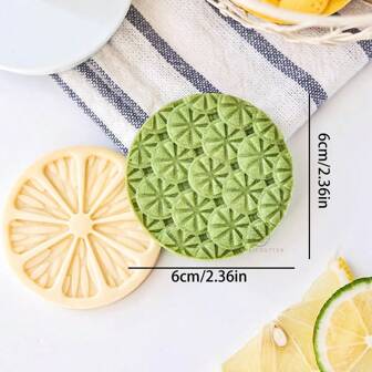 Lemon Pattern Cookie Cutter Hand Pressed Mold Fruit Shape Biscuit Stamp Embosser Steamed Bun Bread Pastry Dessert Baking Gadgets