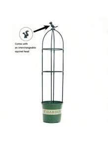 Adjustable Garden Trellis For Climbing Plants - Multifunctional Plastic Support Structure For Potted Flowers, Vines, And Vegetables - Indoor And Outdoor Plant Tower With Bird Decor