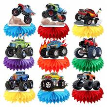 Birthday Party Decoration Off-Road Vehicle Birthday Pennant Flag Banner Monster Truck Spiral Hanging Decor,Christmas - 1set/bag - View 16